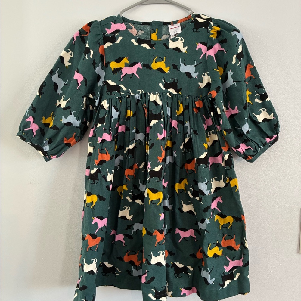 Hanna Andersson Multicolor Horse Print Dress